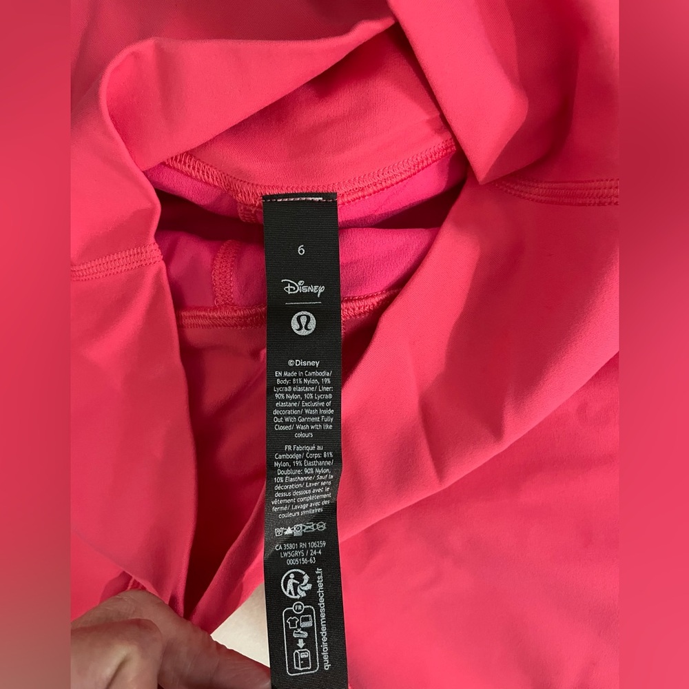Lululemon Disney NWT Align High Rise Pants 25” Leggings Lip Gloss Pink Size 6 - Picture 11 of 15